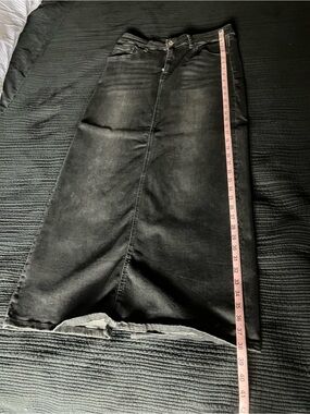 BDG Black Denim Skirt with Branded Waist Tag